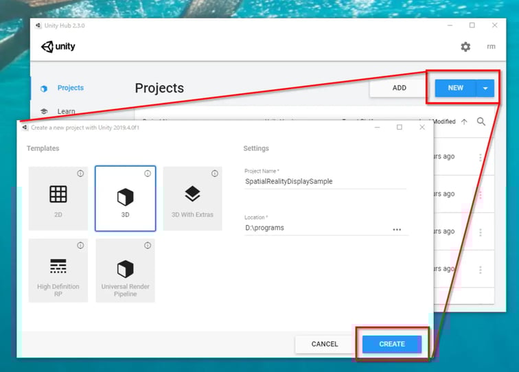 create-new-unity-project